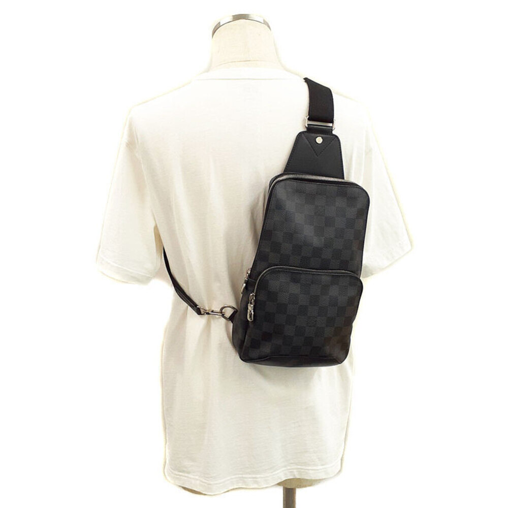 Louis Vuitton Damier Graphite Black Avenue Sling Bag Body - Picture 9 of 9